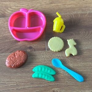 Colorful Toy Food Set - baby doll food